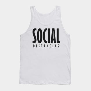 Social Distancing Text Design Tank Top